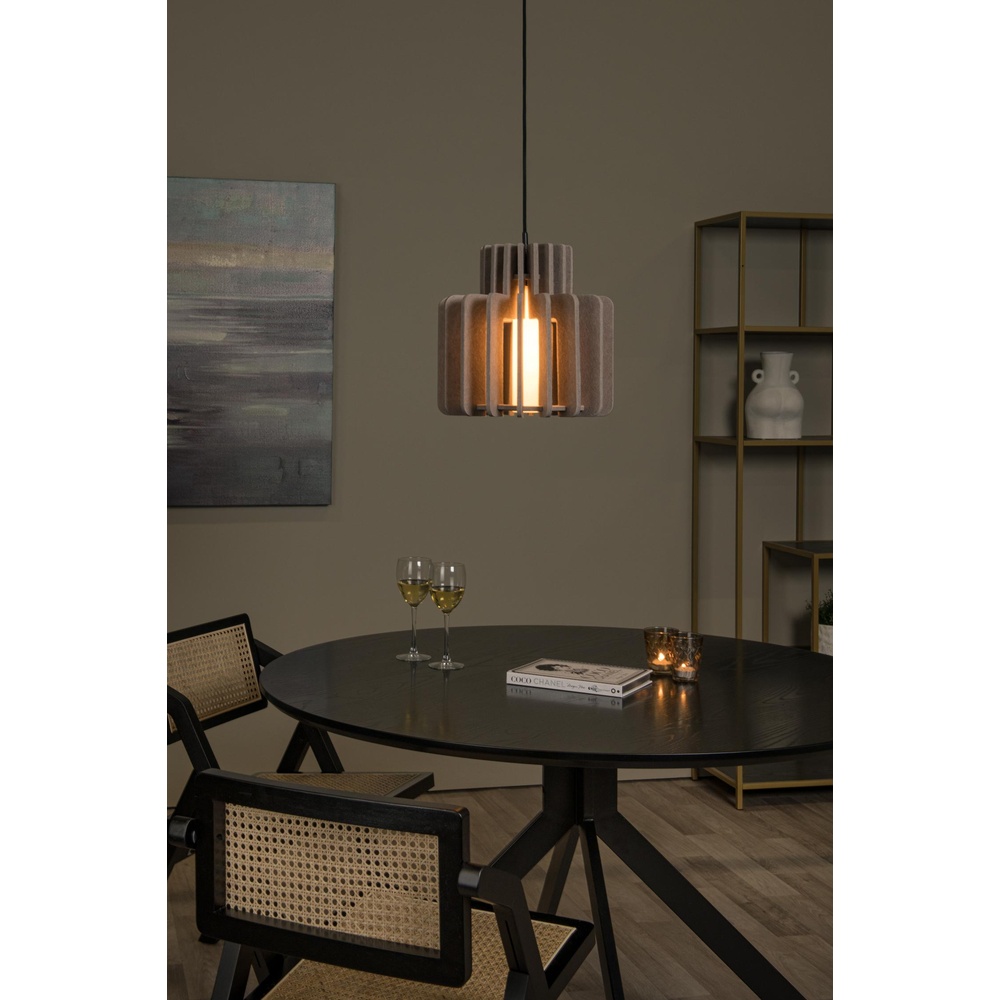 Lucide Design hanglampRollo 31cm zand bruin - 45491/31/41